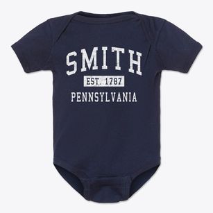 Smith Pennsylvania Classic Established Baby Onesie