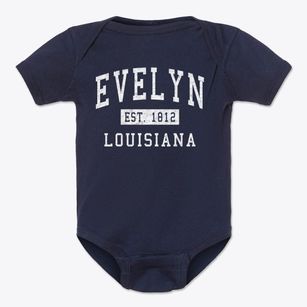 Evelyn Louisiana Classic Established Baby Onesie