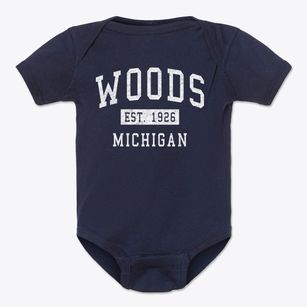 Woods Michigan Classic Established Baby Onesie