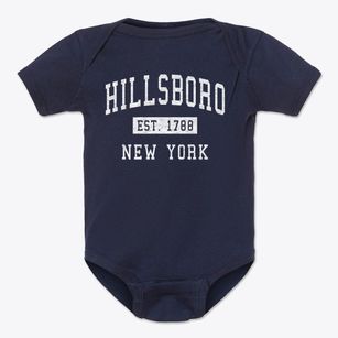Hillsboro New York Classic Established Baby Onesie