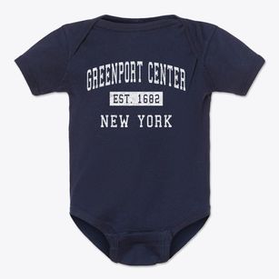 Greenport Center New York Classic Established Baby Onesie
