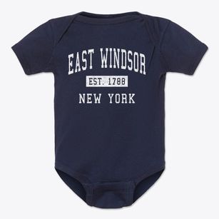 East Windsor New York Classic Established Baby Onesie
