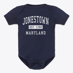 Jonestown Maryland Classic Established Baby Onesie