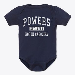 Powers North Carolina Classic Established Baby Onesie