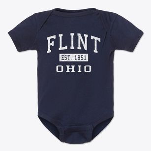 Flint Ohio Classic Established Baby Onesie