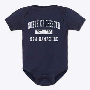 North Chichester New Hampshire Classic Established Baby Onesie