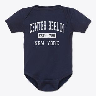 Center Berlin New York Classic Established Baby Onesie