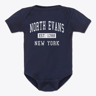 North Evans New York Classic Established Baby Onesie