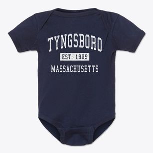 Tyngsboro Massachusetts Classic Established Baby Onesie