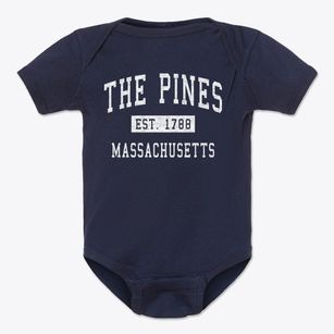 The Pines Massachusetts Classic Established Baby Onesie