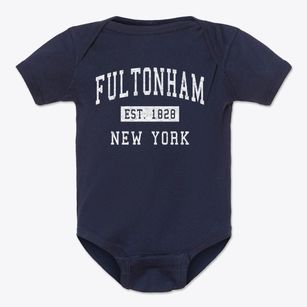 Fultonham New York Classic Established Baby Onesie