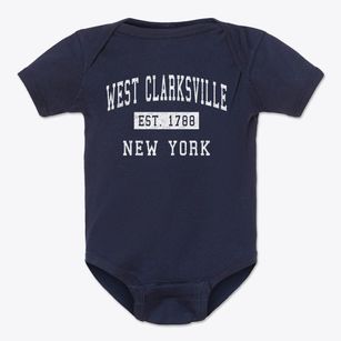 West Clarksville New York Classic Established Baby Onesie