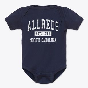 Allreds North Carolina Classic Established Baby Onesie