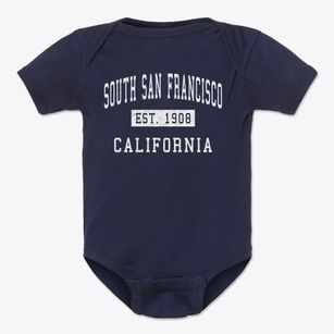 South San Francisco California Classic Established Baby Onesie