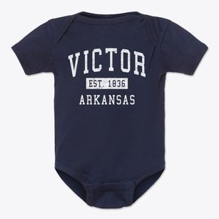 Victor Arkansas Classic Established Baby Onesie