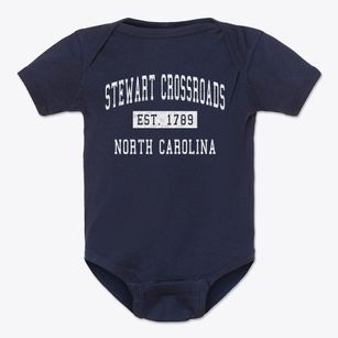 Stewart Crossroads North Carolina Classic Established Baby Onesie
