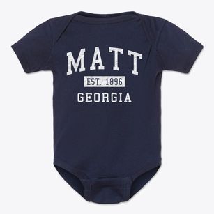 Matt Georgia Classic Established Baby Onesie
