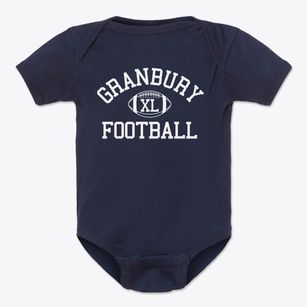 Granbury High School Classic Football Baby Onesie