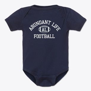 Abundant Life Christian School Classic Football Baby Onesie