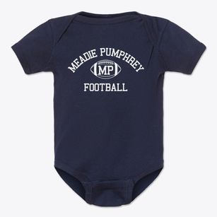 Meadie Pumphrey Junior High School Classic Football Baby Onesie