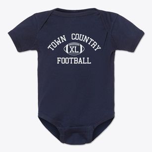 Town & Country School Classic Football Baby Onesie