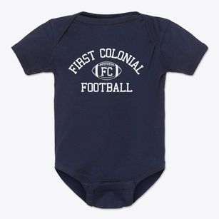 First Colonial High School Classic Football Baby Onesie
