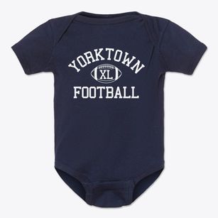 Yorktown High School Classic Football Baby Onesie
