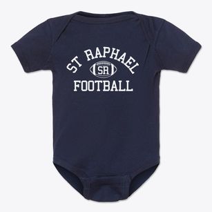 St Raphael School Classic Football Baby Onesie