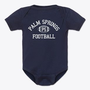 Palm Springs High School Classic Football Baby Onesie