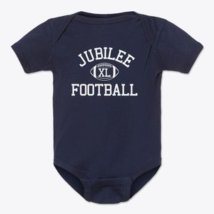 Jubilee Christian School Classic Football Baby Onesie