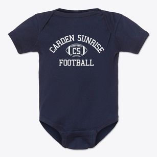 Carden Sunrise Christian School Classic Football Baby Onesie