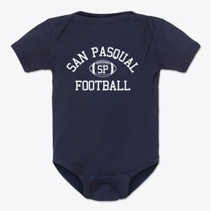 San Pasqual High School Classic Football Baby Onesie