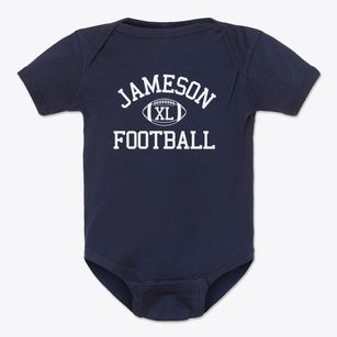 Jameson Classic Football Baby Onesie