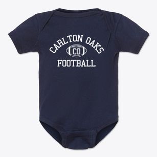 Carlton Oaks School Classic Football Baby Onesie