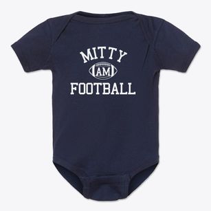 Archbishop Mitty High School Classic Football Baby Onesie