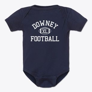 Downey High School Classic Football Baby Onesie
