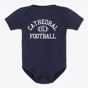 Cathedral School For Boys Classic Football Baby Onesie