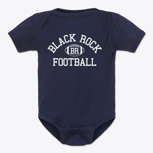 Black Rock School Classic Football Baby Onesie
