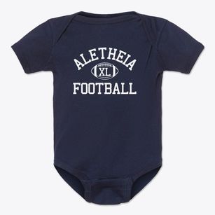 Aletheia School Classic Football Baby Onesie