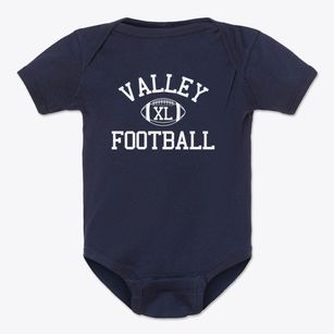 Valley Christian High School Classic Football Baby Onesie