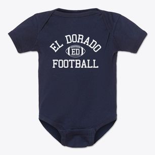 El Dorado High School Classic Football Baby Onesie