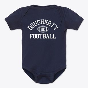 Dougherty Comprehensive High School Classic Football Baby Onesie