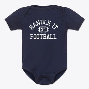 Handle It Prep Academy Classic Football Baby Onesie