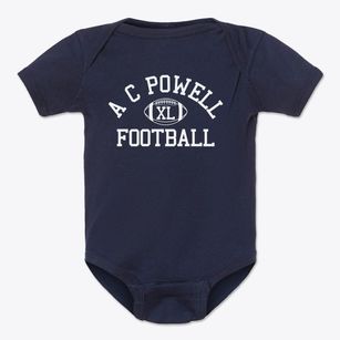 A C Powell Junior Paideia Community Classic Football Baby Onesie