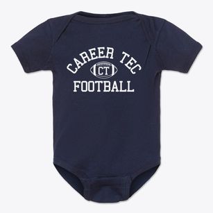 Career Tec School Classic Football Baby Onesie