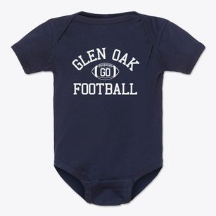 Glen Oak Primary School Classic Football Baby Onesie
