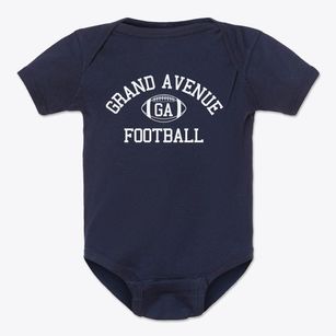Grand Avenue School Classic Football Baby Onesie