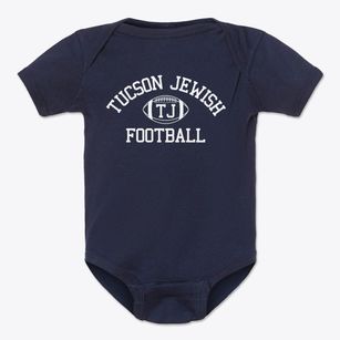 Tucson Jewish Community Center Classic Football Baby Onesie