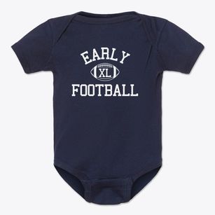 Early Childhood Center Classic Football Baby Onesie