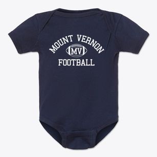 Mount Vernon Intermediate Classic Football Baby Onesie